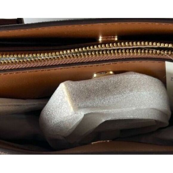 Michael Kors Hope Large Leather Satchel Messenger Bag - Picture 4 of 6